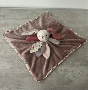 Bukowski Baby Design Bunny Rabbit Soft Lovey Soft Blanket Plush Pink